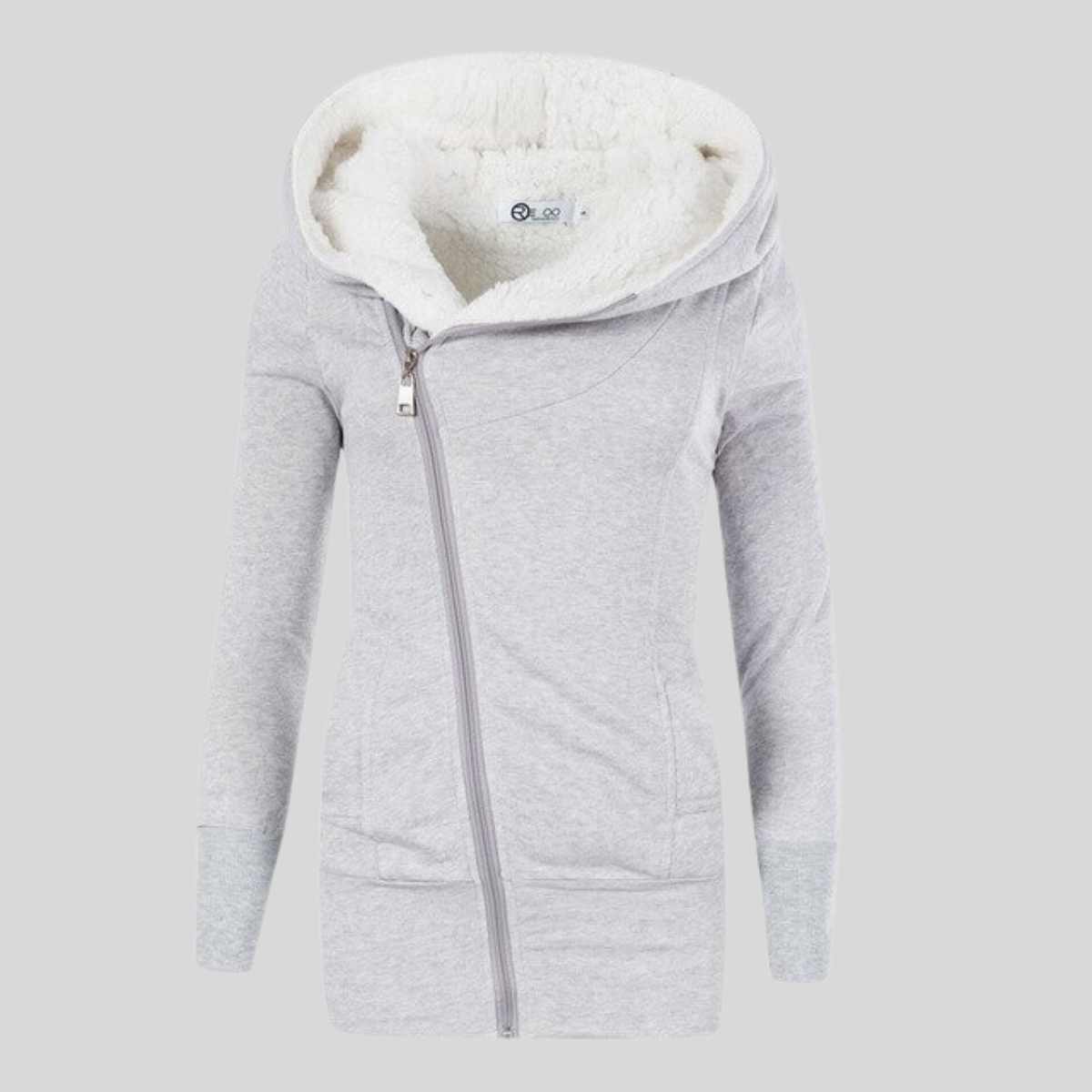 Lillymoda | Annika - Fleece-Kapuzen-Strickjacke