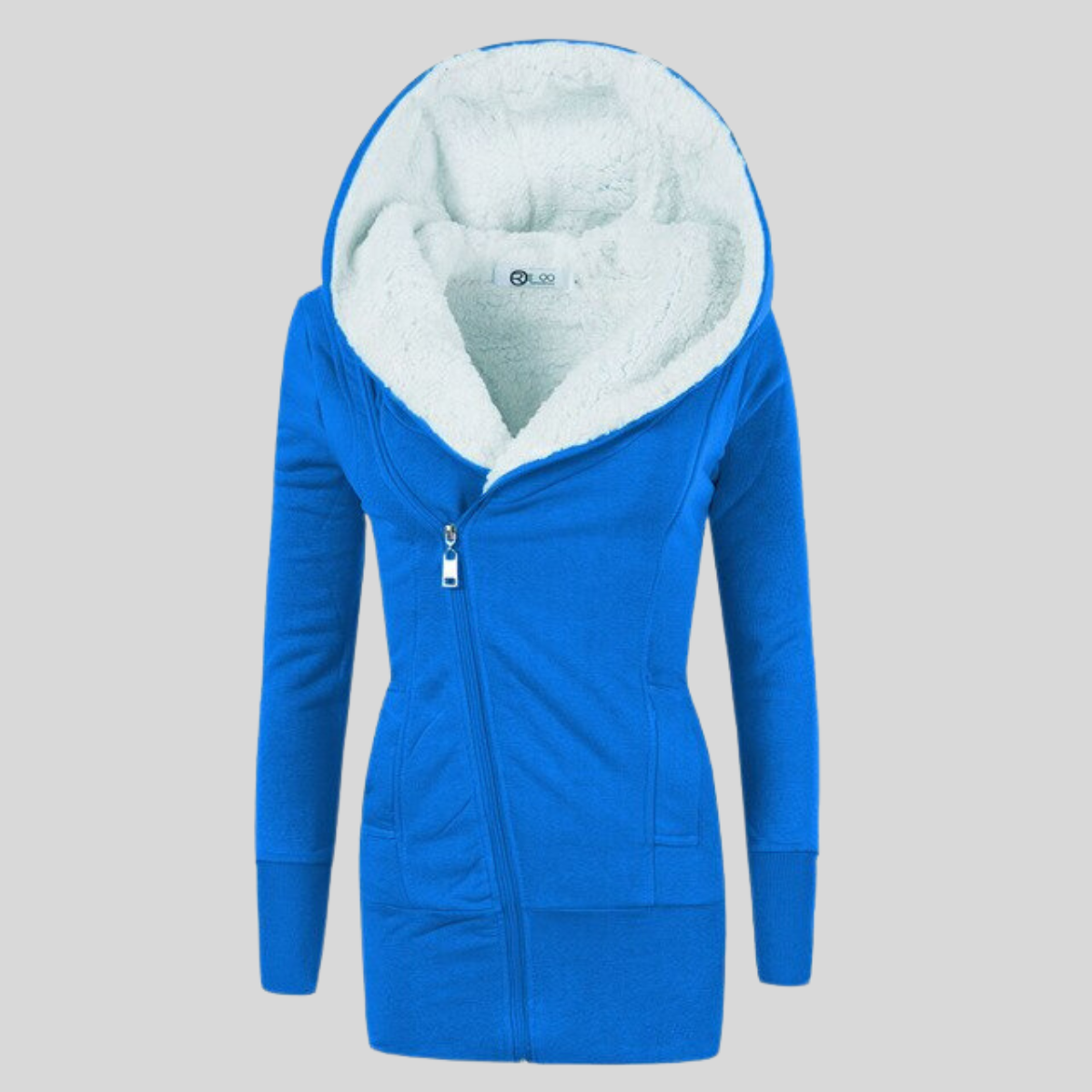 Lillymoda | Annika - Fleece-Kapuzen-Strickjacke