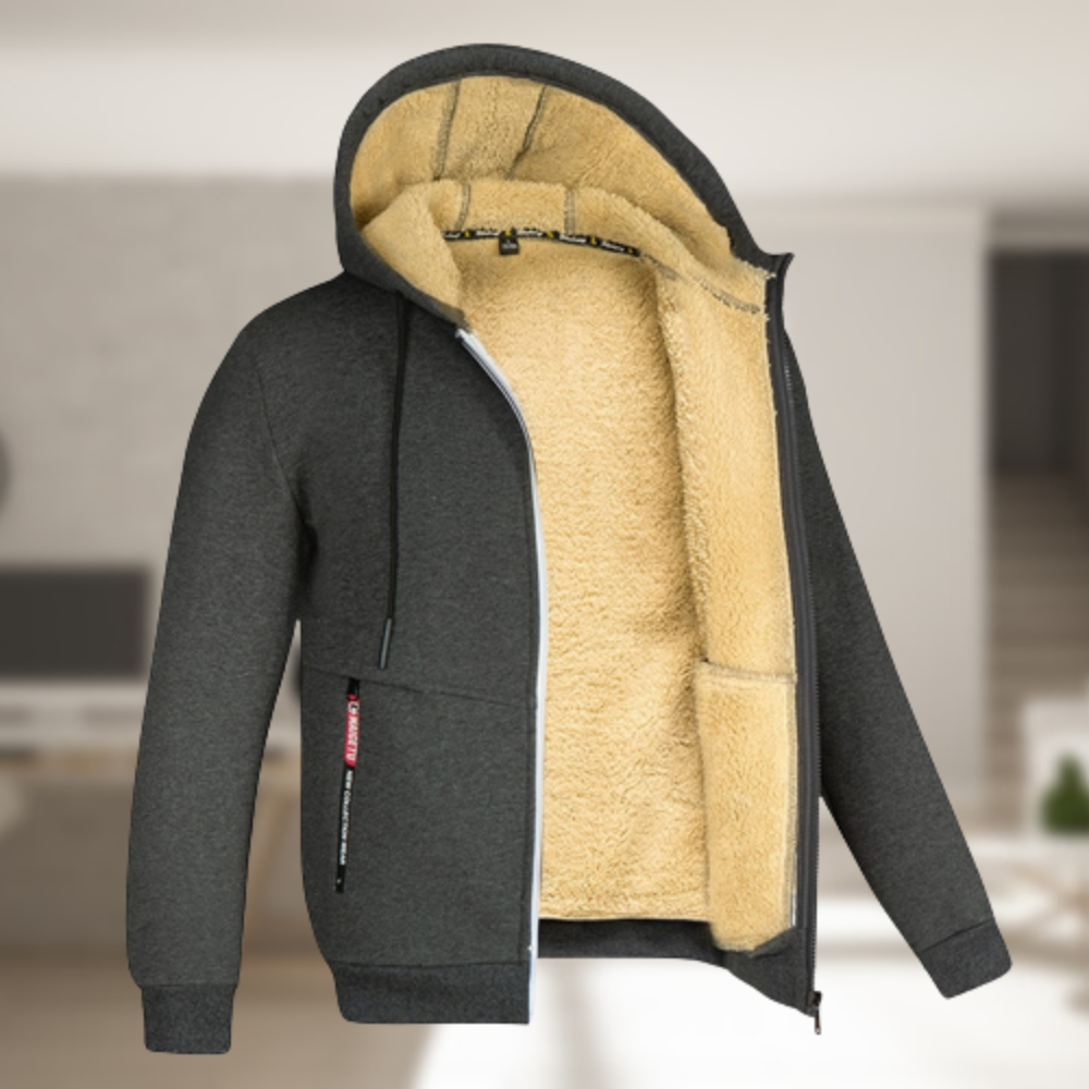 Lillymoda | Isaac - Bequeme Fleecejacke mit Kapuze
