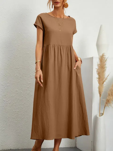 Lillymoda | Isabel - Lässiges Langes Vintage Kleid