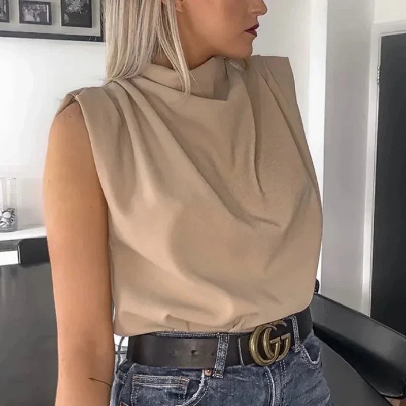 Lillymoda | Alani - Kragen Stand Chic Bluse