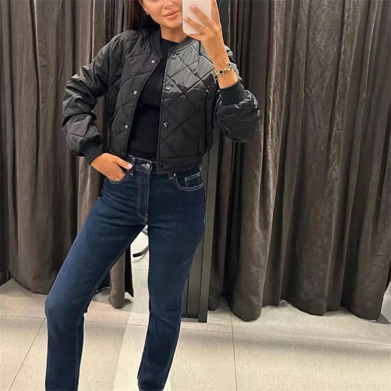 Lillymoda | Brynlee - Lässige Warme Bomberjacke