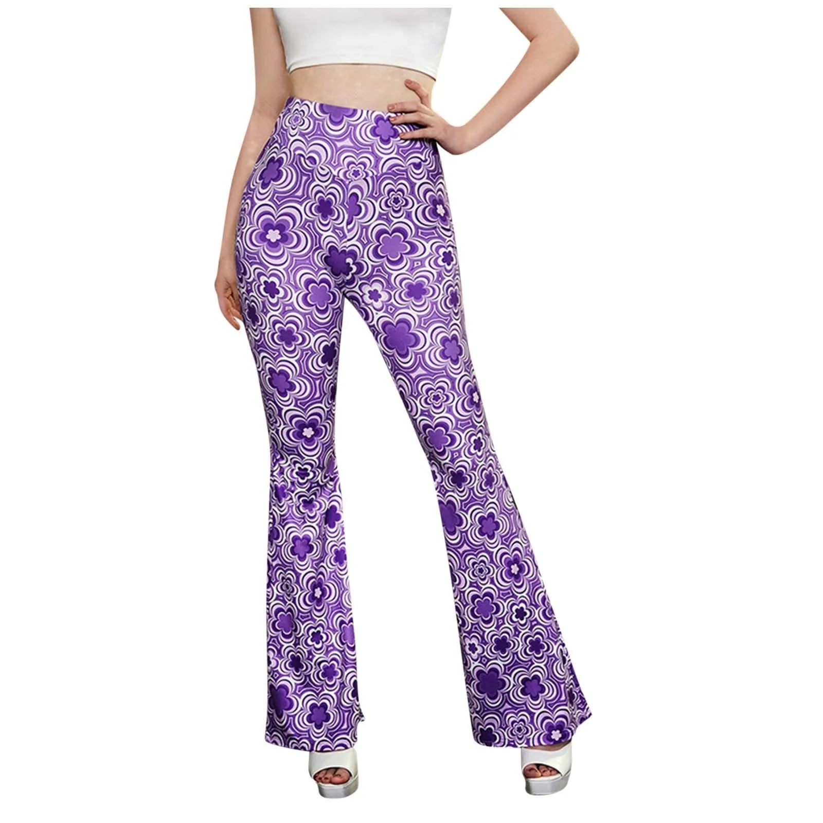 Tess – Vintage-Hose mit Blumenmuster