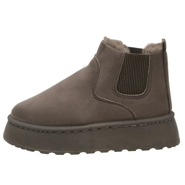 Lillymoda | Briana - Lässige Warme Plüsch-Stiefel