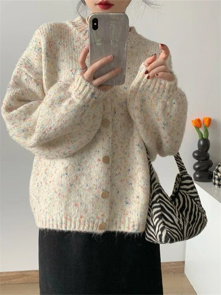 Lillymoda | Catherine - Warme Vintage-Strickjacke