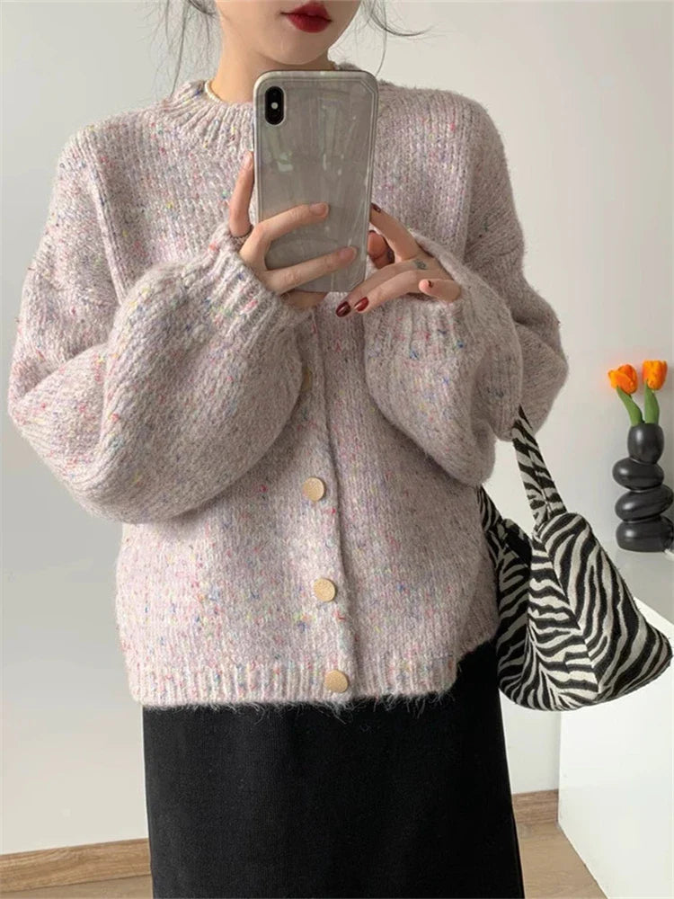 Lillymoda | Catherine - Warme Vintage-Strickjacke