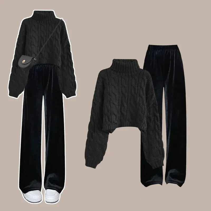 Lillymoda | Alexa - Schickes Strickset [Pullover+Hose]