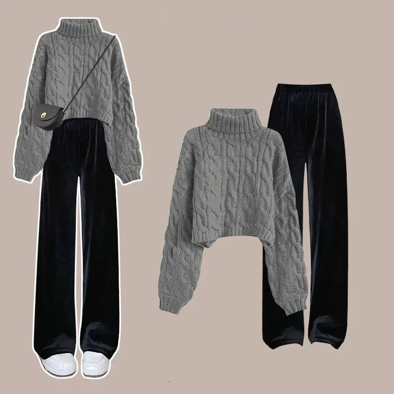 Lillymoda | Alexa - Schickes Strickset [Pullover+Hose]