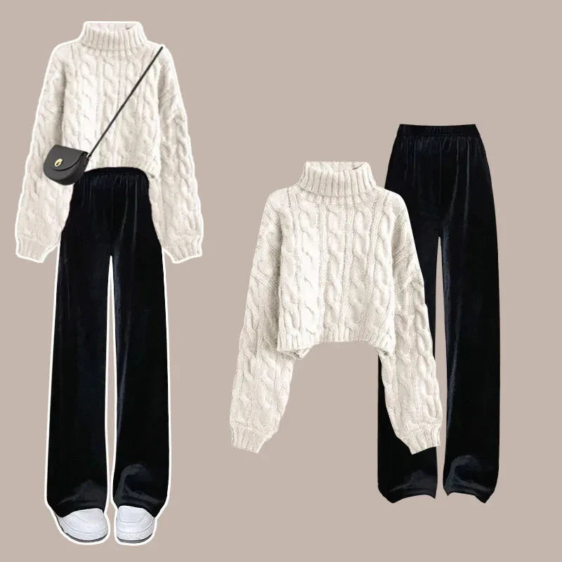 Lillymoda | Alexa - Schickes Strickset [Pullover+Hose]
