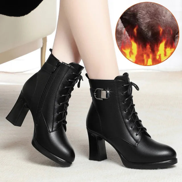 Lillymoda | Aubriella - Warme Hochhackige Stiefel