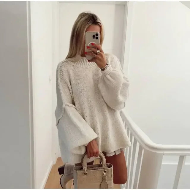 Lillymoda | Charlotte - bequemer gestrickter schicker Pullover