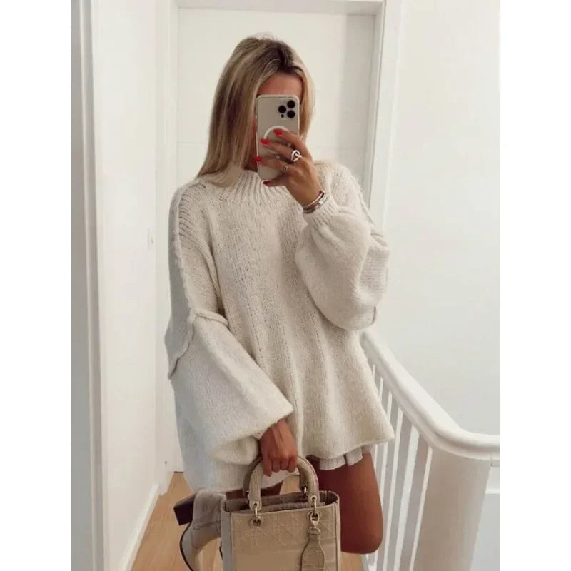 Lillymoda | Charlotte - bequemer gestrickter schicker Pullover