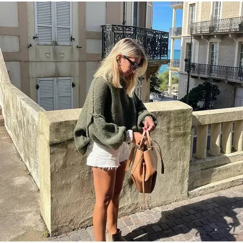 Lillymoda | Charlotte - bequemer gestrickter schicker Pullover
