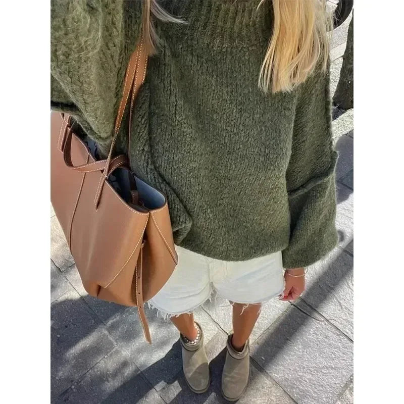 Lillymoda | Charlotte - bequemer gestrickter schicker Pullover