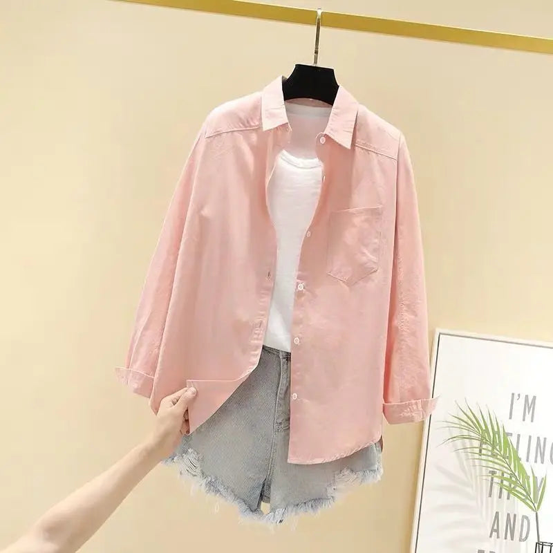 Connie - Lässige Bluse mit losen Knöpfen