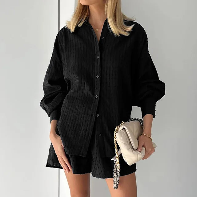 Lillymoda | Goldie - Trendiges Streetwear Set [Hemd+Short]
