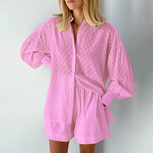 Lillymoda | Goldie - Trendiges Streetwear Set [Hemd+Short]