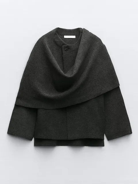 Lillymoda | Anastacia - Classy Jacke mit Passendem Schal