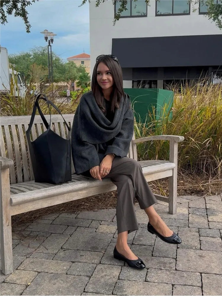 Lillymoda | Anastacia - Classy Jacke mit Passendem Schal