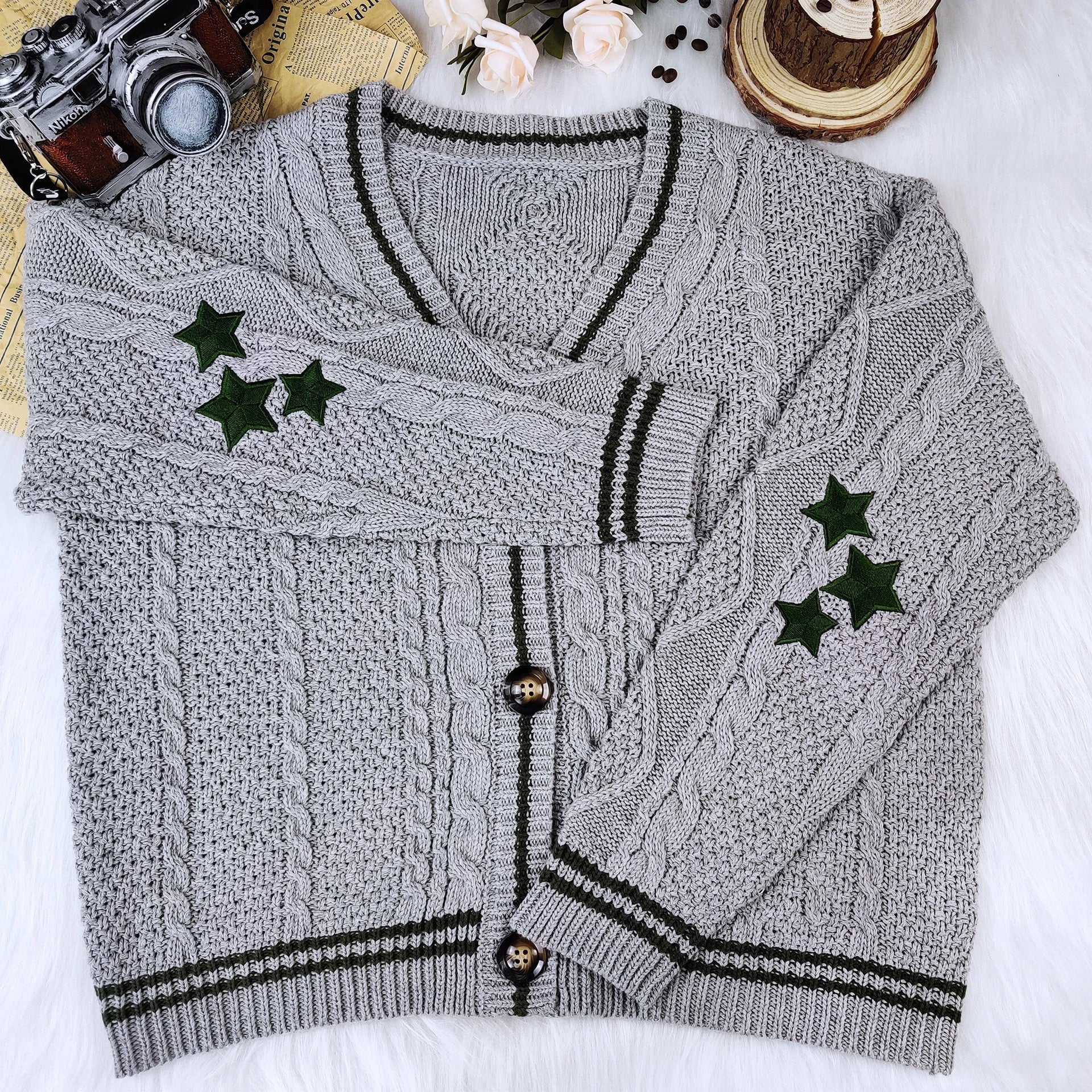 Lillymoda | Elysia - Warmer Lockerer Strickcardigan