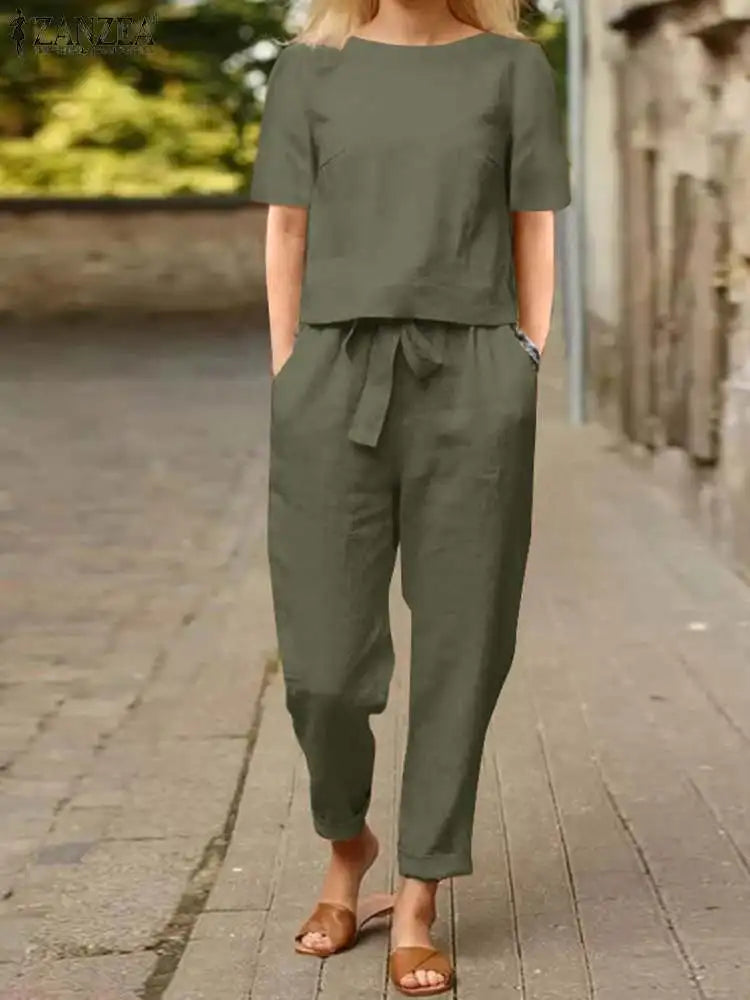 Lillymoda | Hanna - Trendiges Freizeit-Set [Bluse+Hose]
