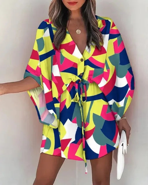 Lillymoda | Caitlyn - Sommer Boho Minikleid