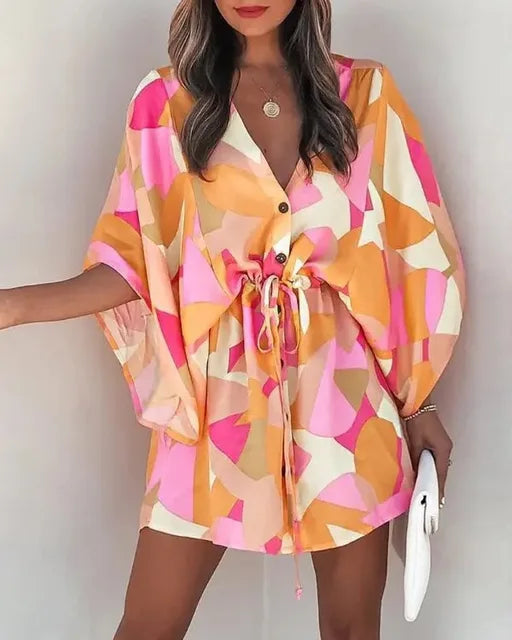 Lillymoda | Caitlyn - Sommer Boho Minikleid