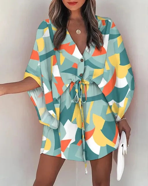 Lillymoda | Caitlyn - Sommer Boho Minikleid