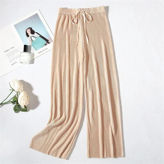Farrah - Knöchellange, gerade Hose mit hoher Taille