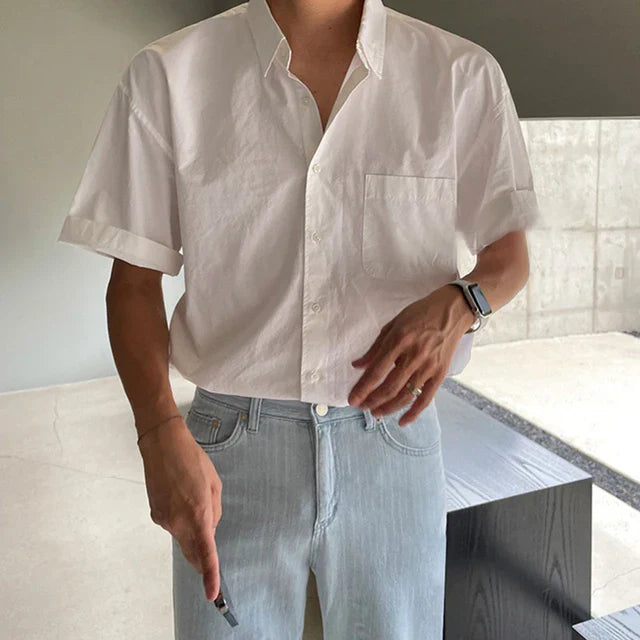 Zephyr Threads Herren Sommer Leicht Luxus Hemd