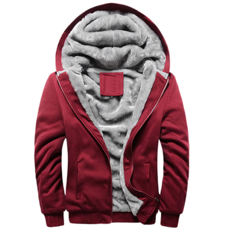 Zweifarbiges Fleece-Sweatshirt für Herren