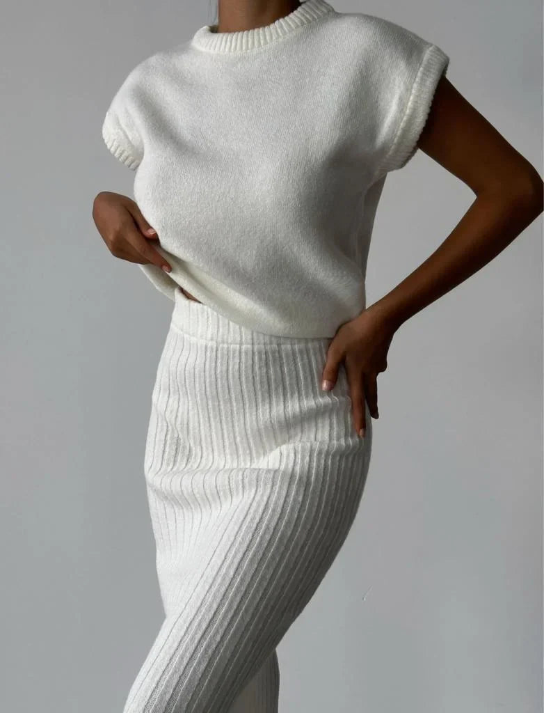 Lillymoda | Carmen - Warmes Strickset [Oberteil+Rock]