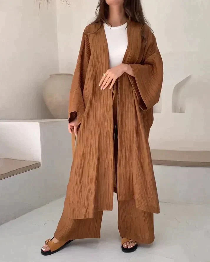 Lillymoda | Gisselle - Elegantes lockeres Set [Strickjacke+Hose]