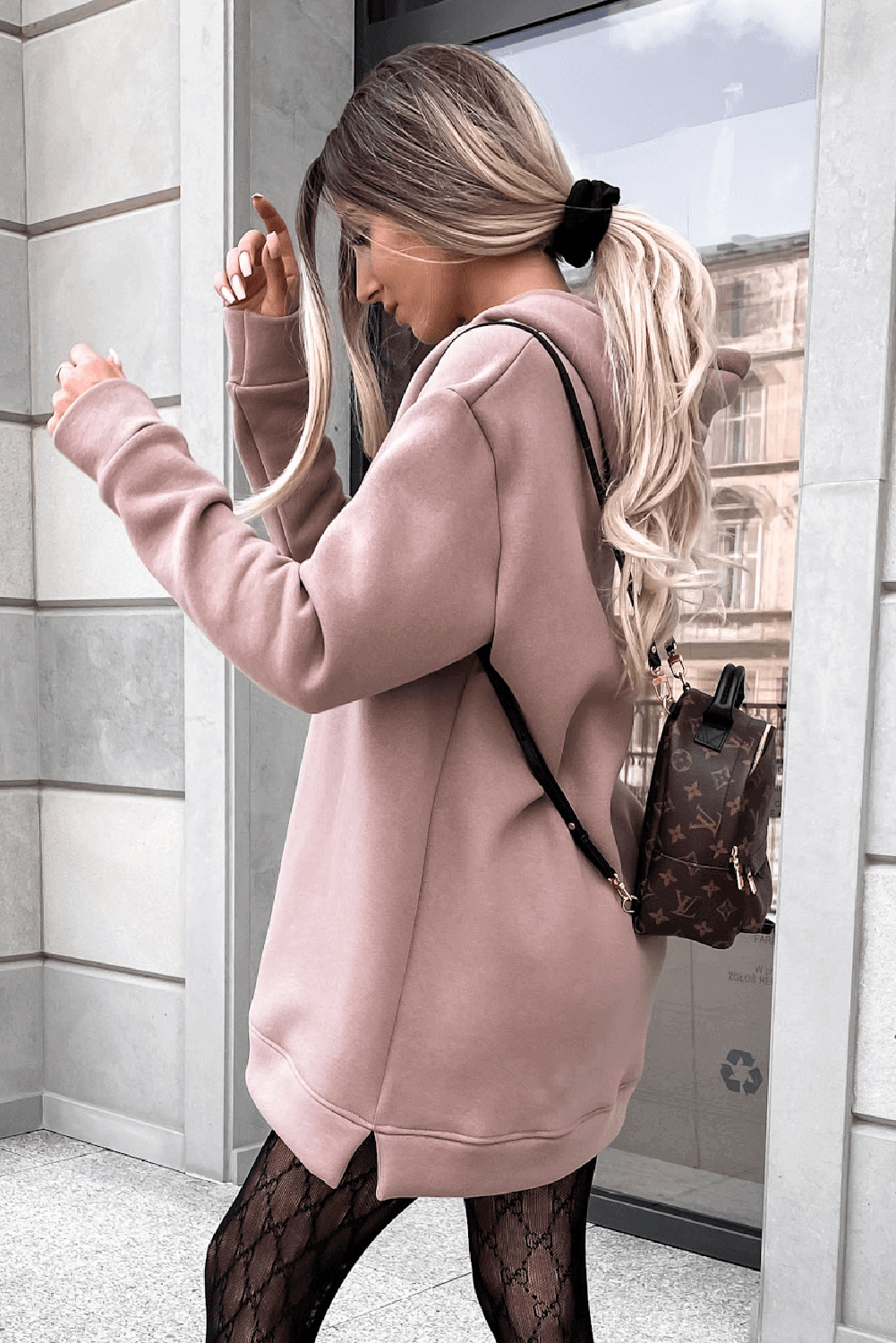 Langkapuzenpullover Rosa: Eleganter Komfort für den Winter