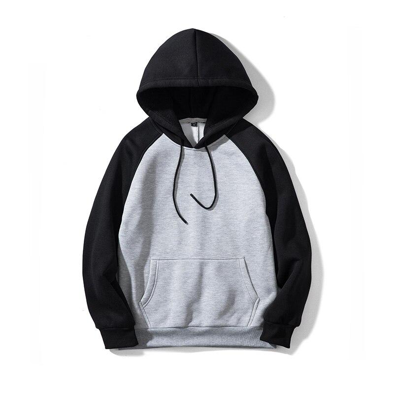Zweifarbiger Herren-Hoodie