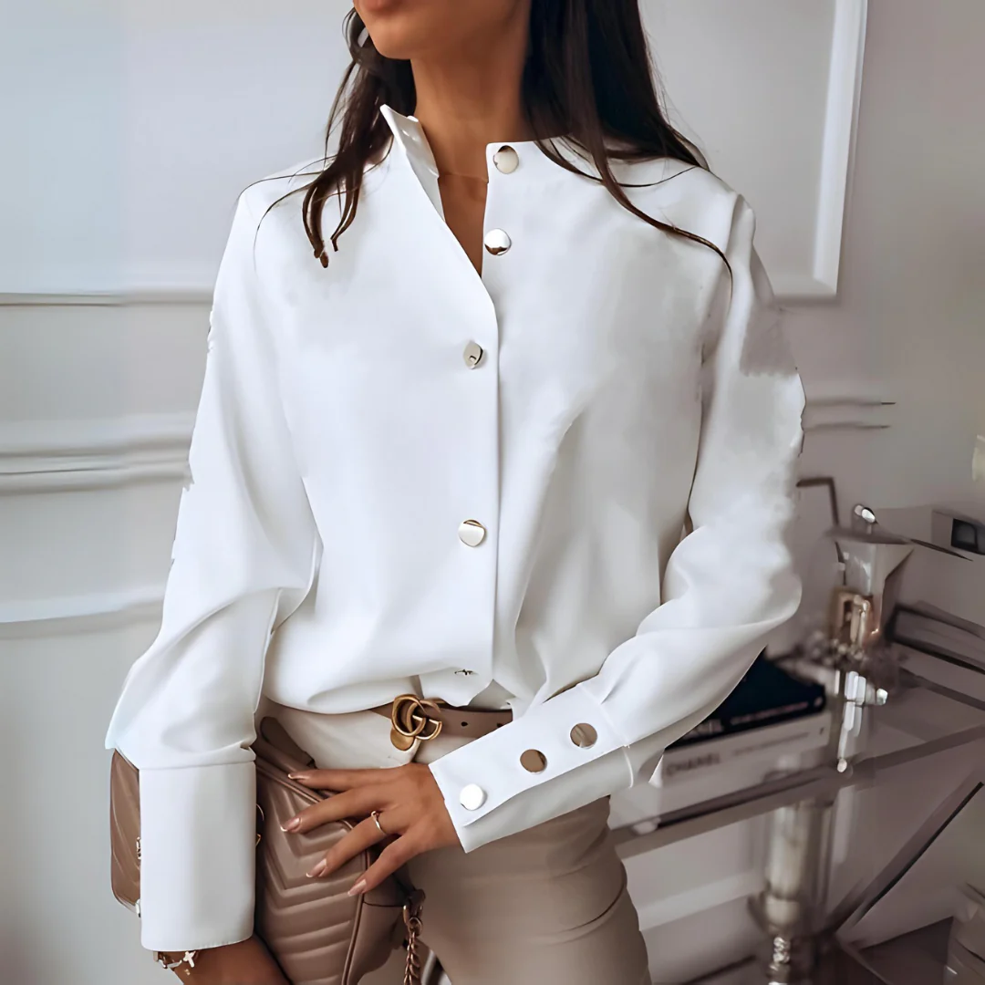 Wilma | Damen Langarm Bluse | Elegant