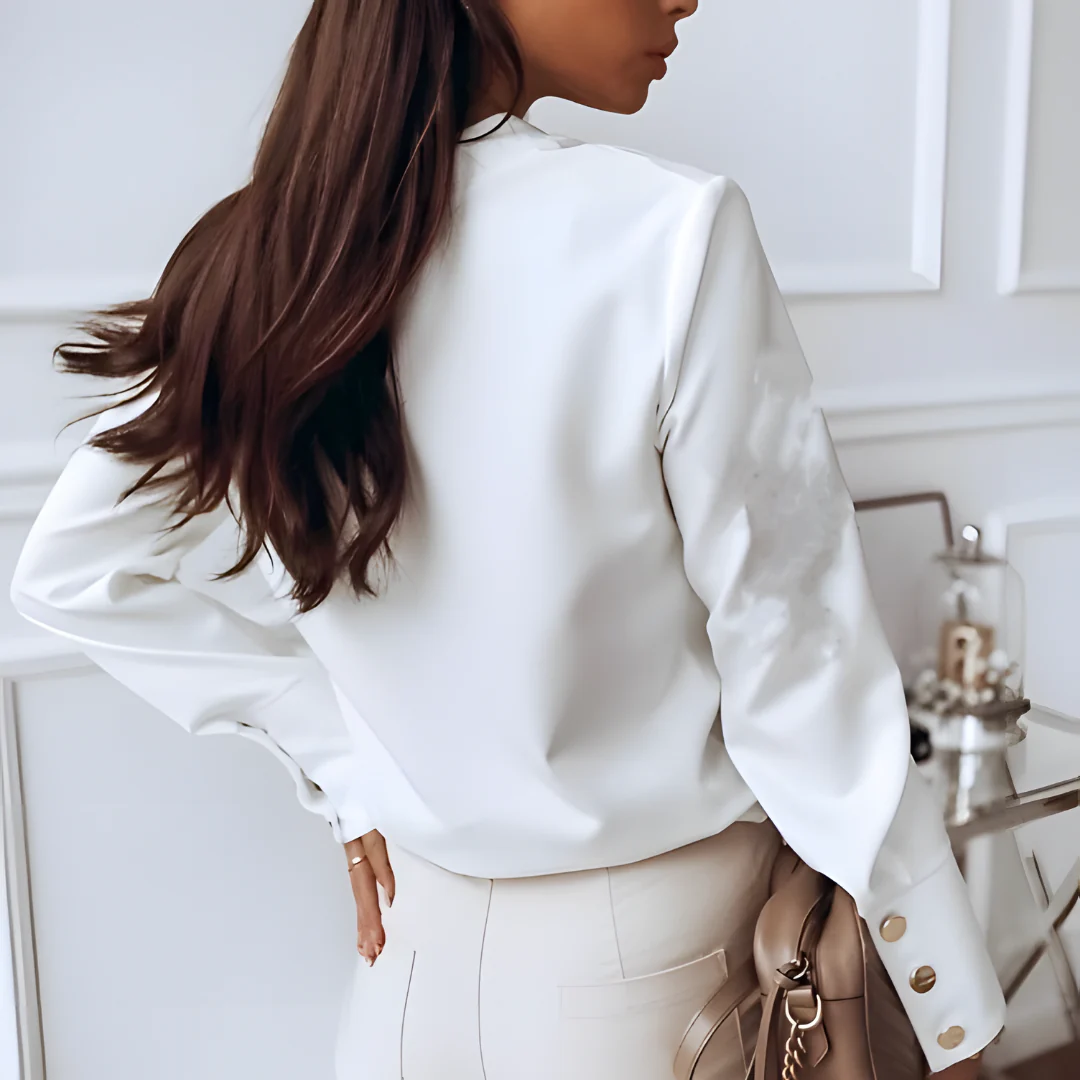 Wilma | Damen Langarm Bluse | Elegant
