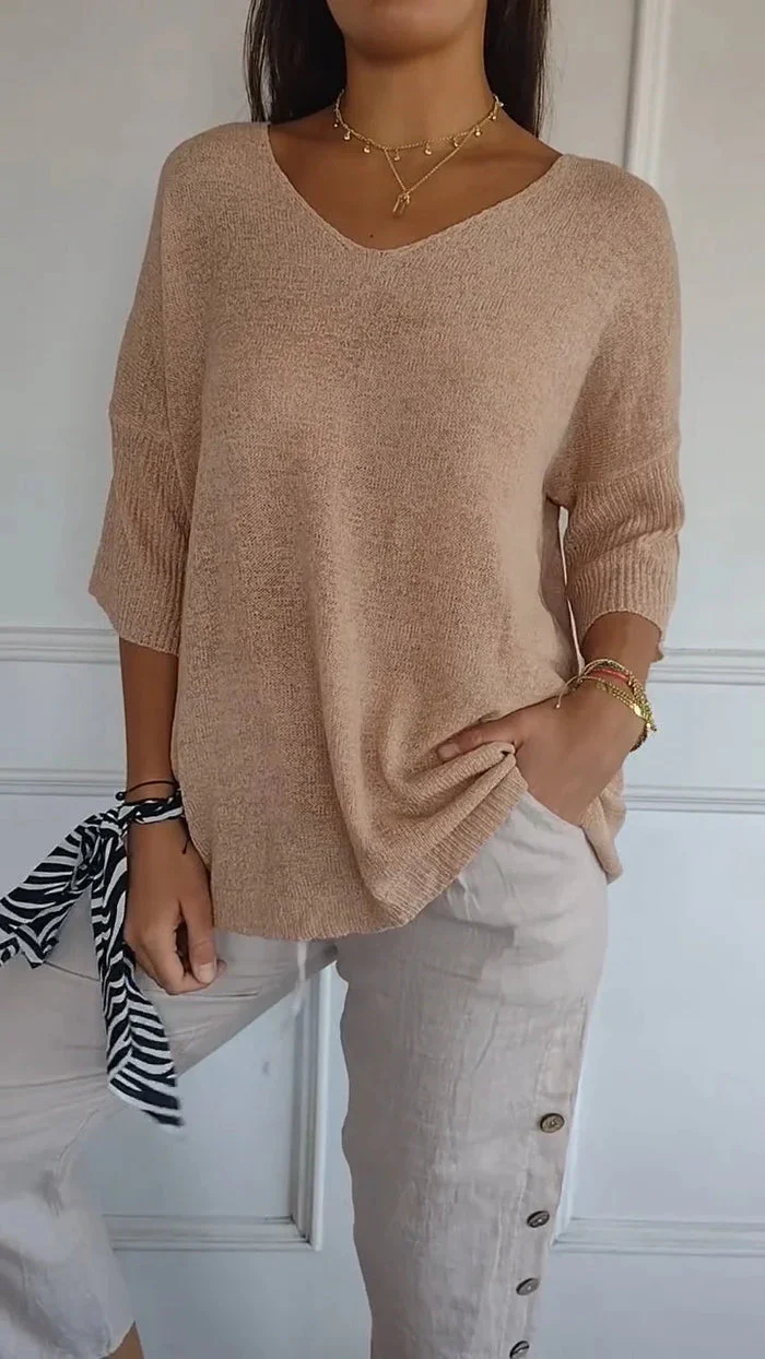 Ronja | Damen Langarm Shirt | Stricktop