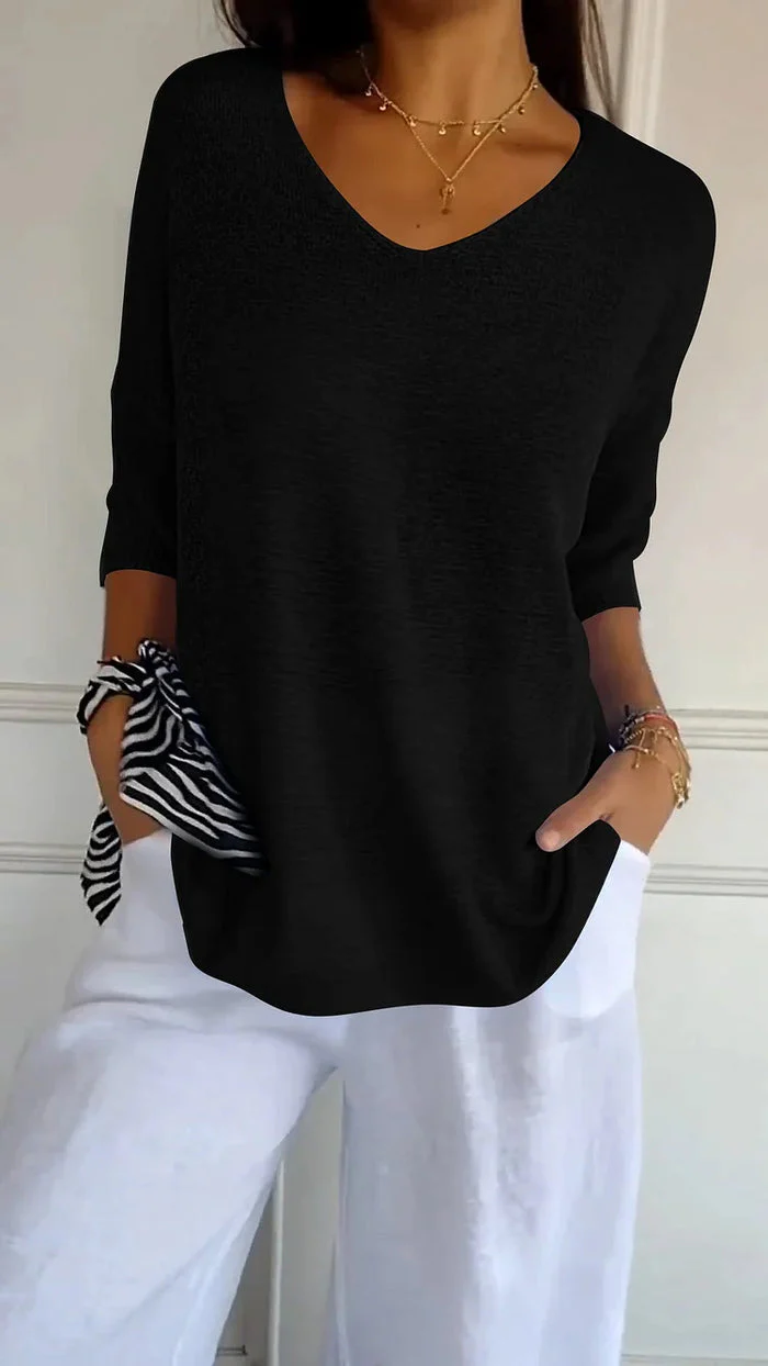 Ronja | Damen Langarm Shirt | Stricktop