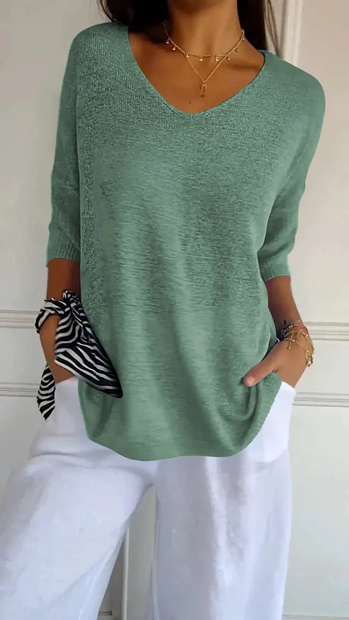 Ronja | Damen Langarm Shirt | Stricktop