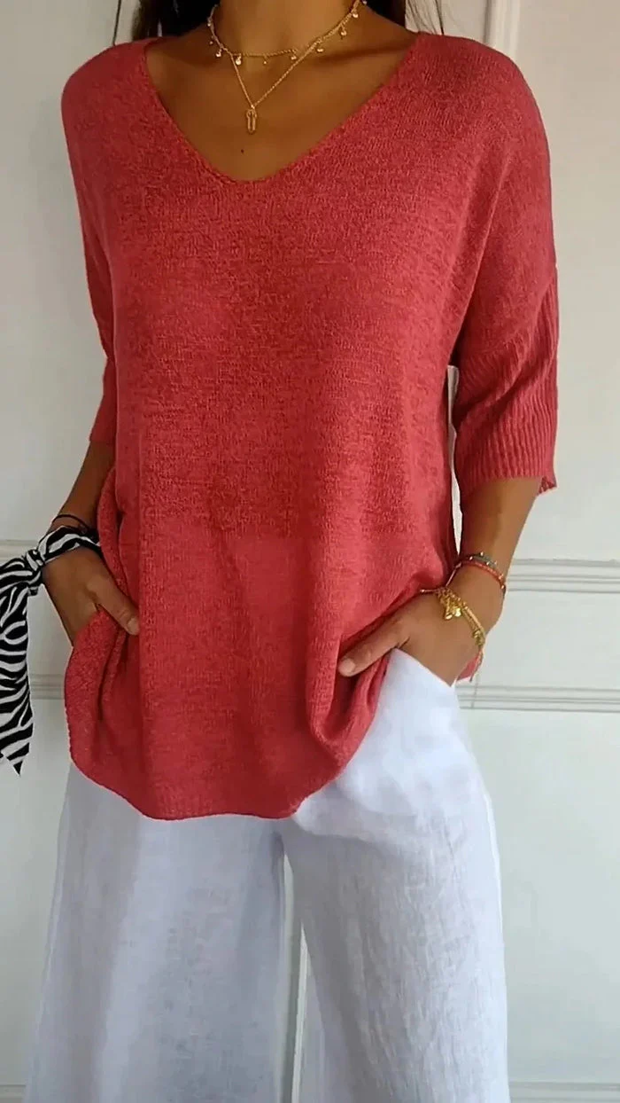 Ronja | Damen Langarm Shirt | Stricktop