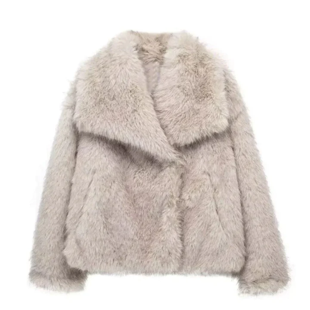 Lara | Damen Teddy Winterjacke | Kurze Mantel