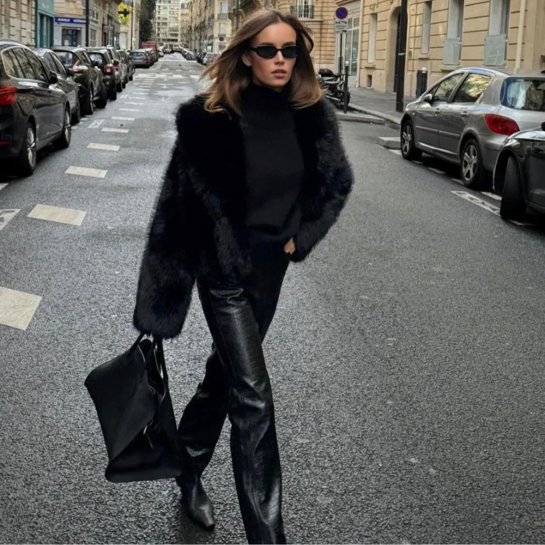 Lara | Damen Teddy Winterjacke | Kurze Mantel