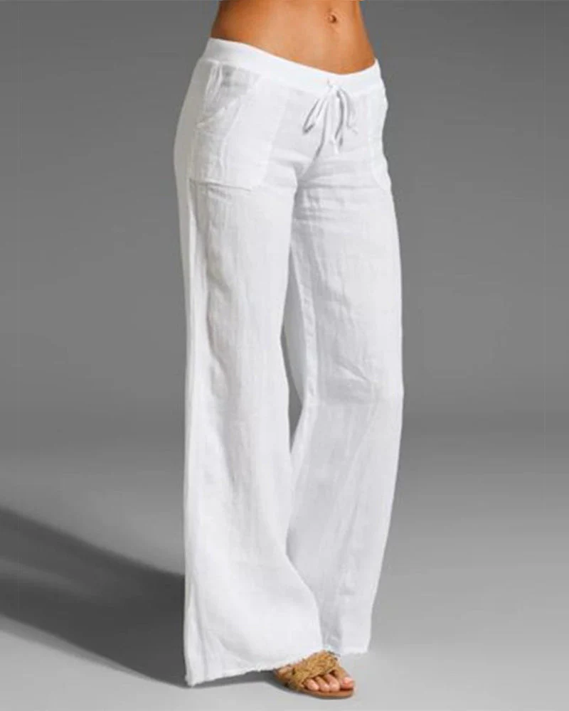 Sybille | Damen Weite Hosen | Stoffhose