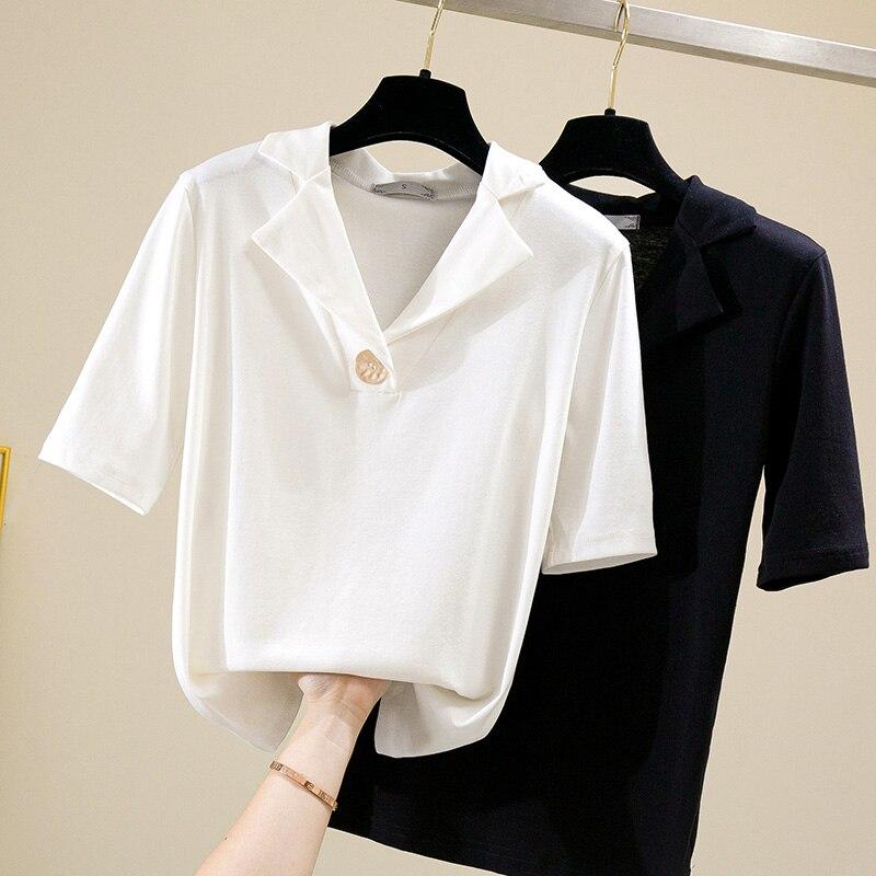 Weit geschnittenes Damen-Poloshirt
