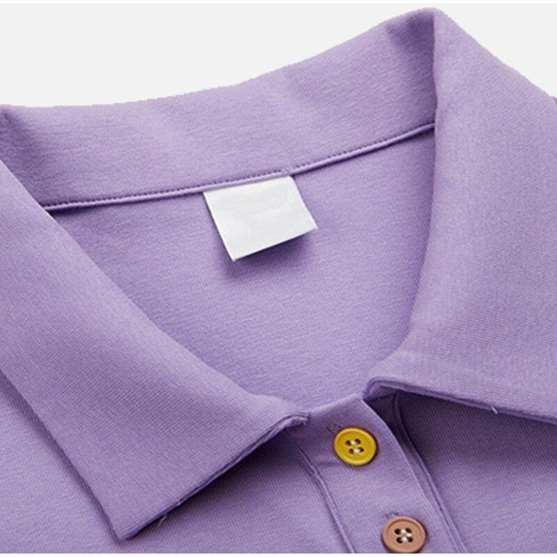 Damen-Poloshirt, cropped