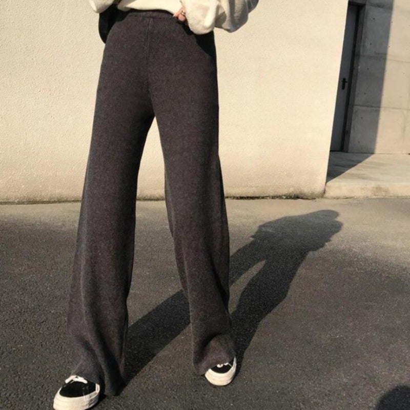 Damen Stoffhose aus Strickstoff