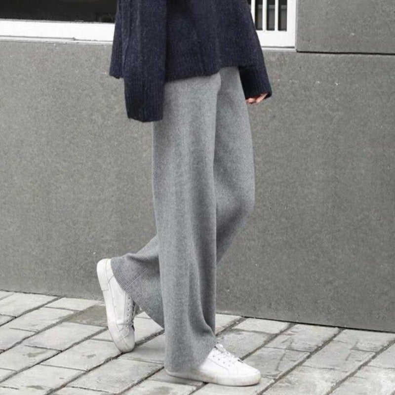 Damen Stoffhose aus Strickstoff