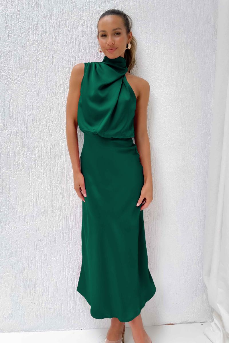 Lillymoda | Elise - Elegantes Maxikleid aus Satin