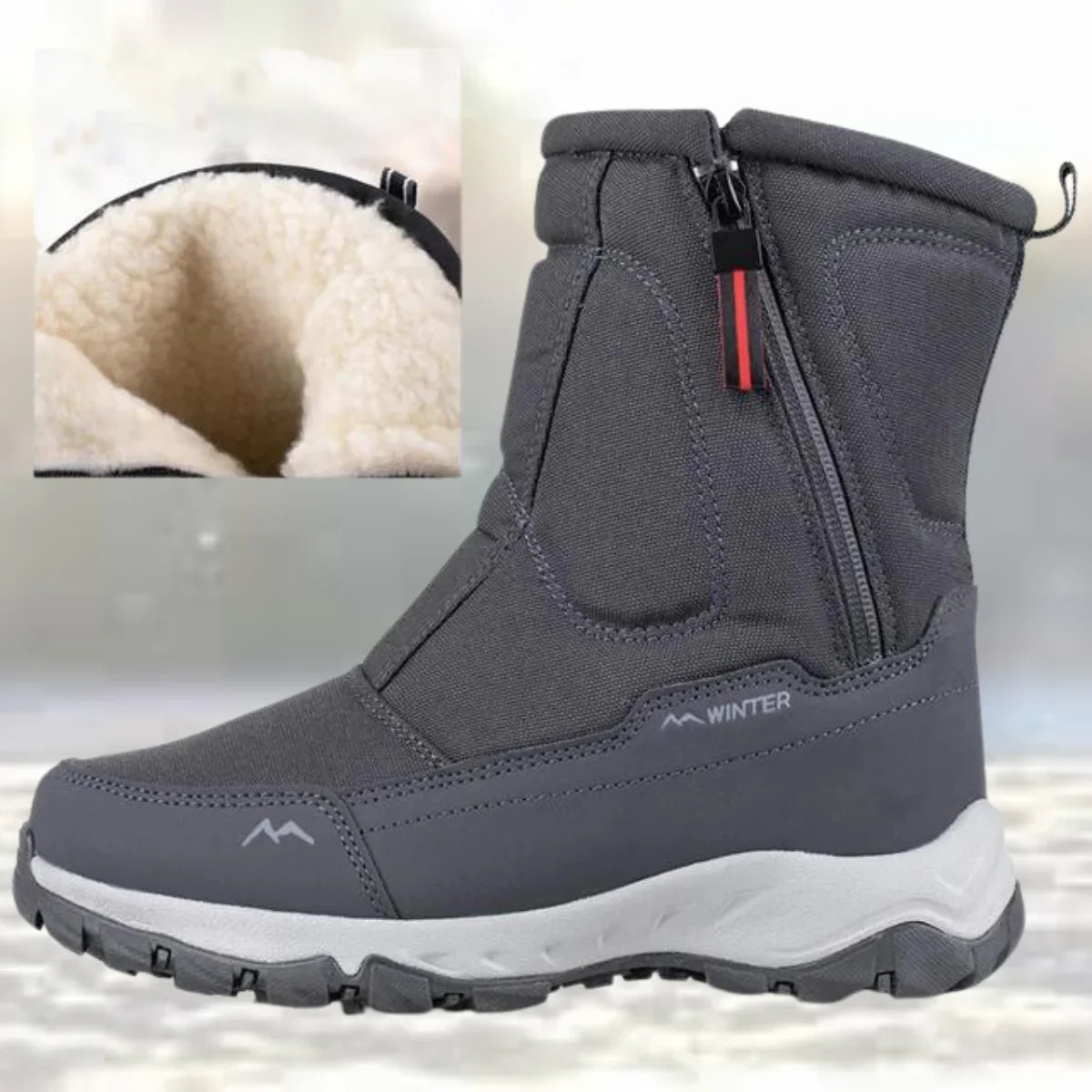 Per - Modische halbhohe Schneestiefel für Herren